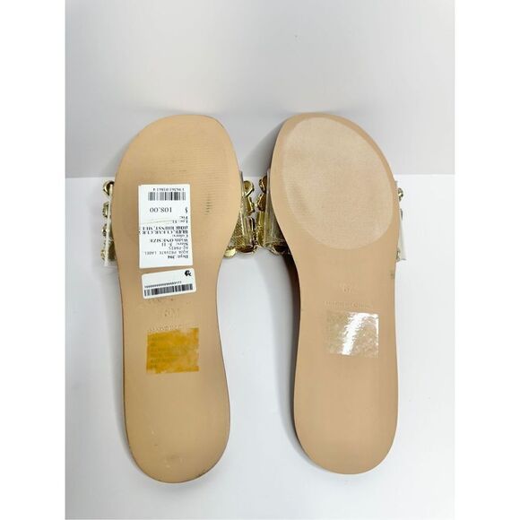 AQUA Sandals Womens Size 6 Embellished Open Toe Summer Slides NEW - Picture 9 of 12